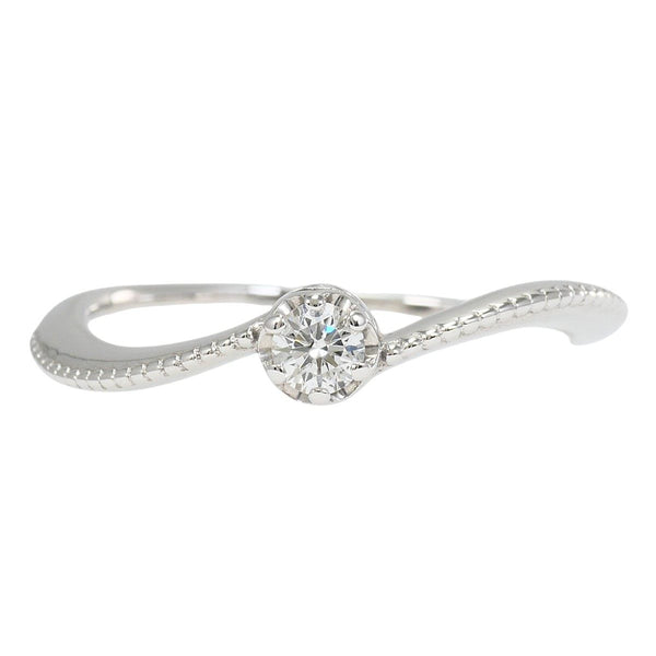 Au750 White Gold Diamond Ring