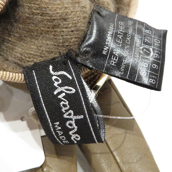 Salvatore Ferragamo Cashmere Leather Gloves