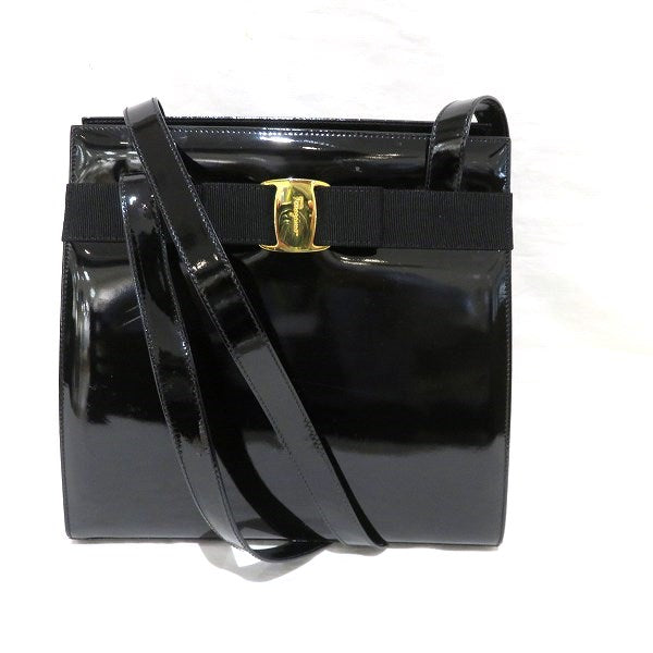 Salvatore Ferragamo Vara Ribbon Shoulder Bag BL216676 in Good Condition