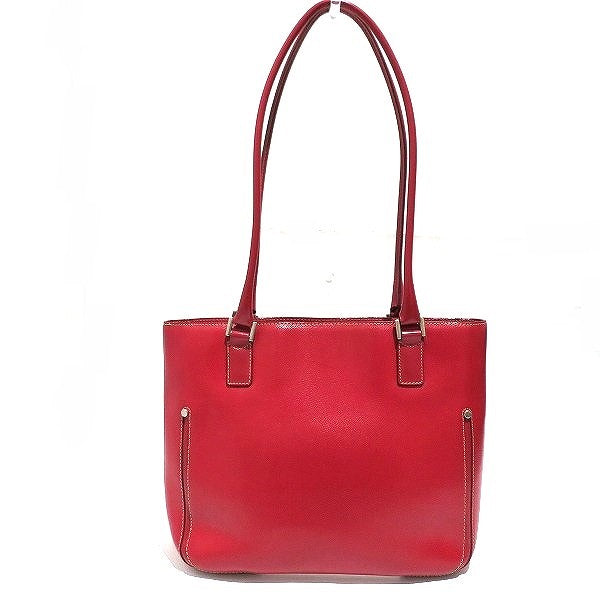 Lamart Red Leather Tote Bag for Women in Good Condition