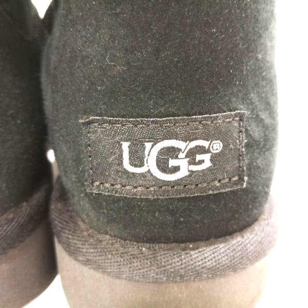 UGG Classic Short Sparkle Zip Suede Boots 1094983 in Good Condition