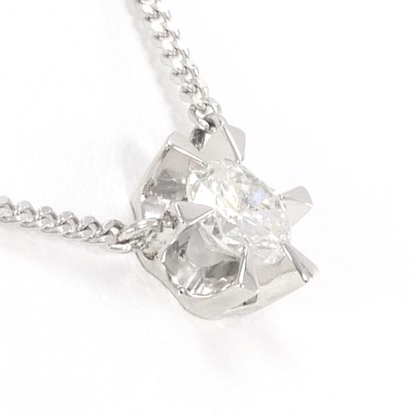 Platinum PT900 PT850, 0.41 ct Diamond Necklace Approx. 41cm for Women