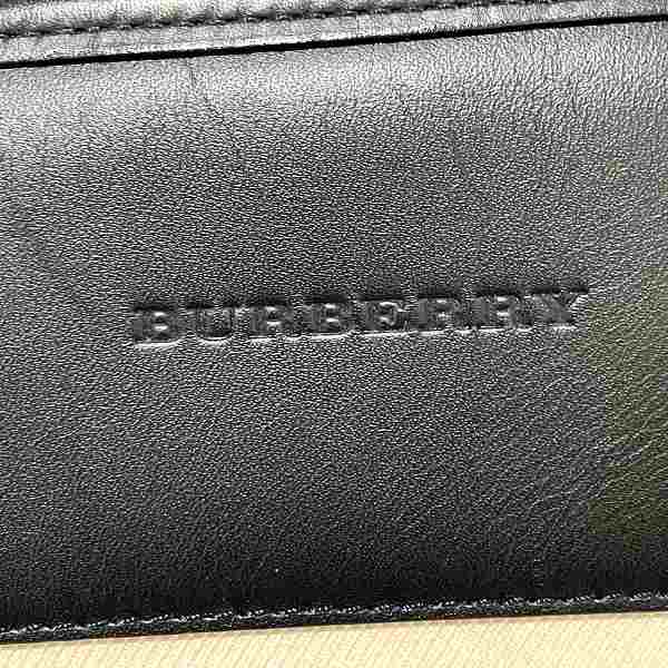 Burberry Canvas Leather Border Tote Bag in Good Condition