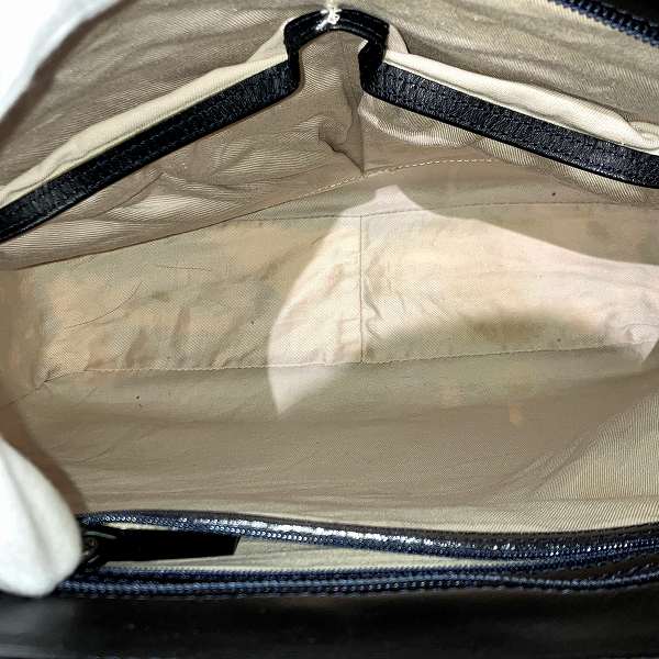 Burberry Canvas Leather Border Tote Bag in Good Condition