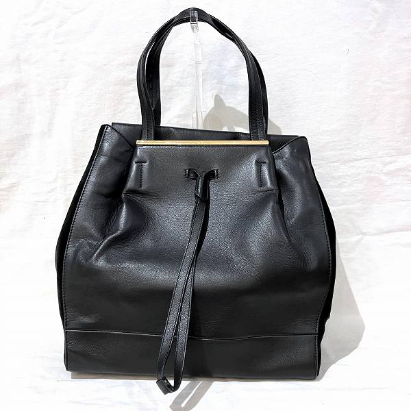 Furla Leather Black Handbag in Good Condition