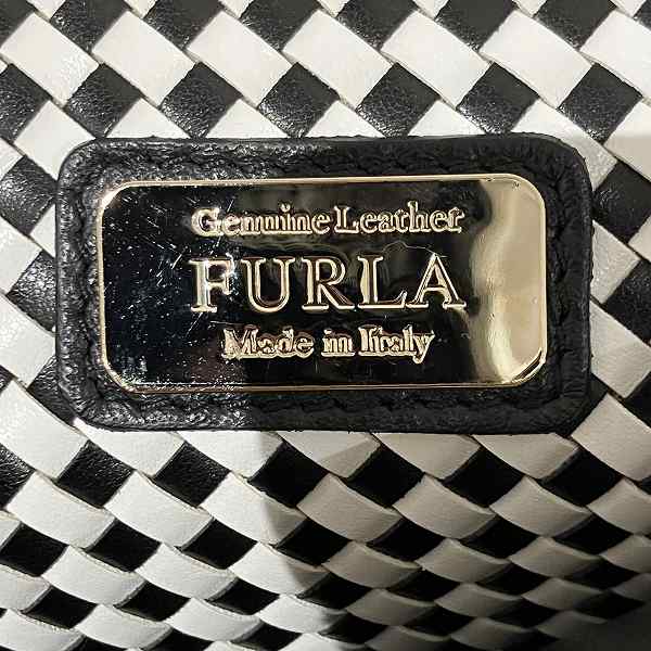 Furla Leather Black Handbag in Good Condition