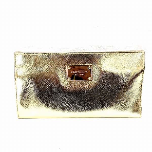 Michael Kors Leather Accessory Pouch Clutch in Good Condition