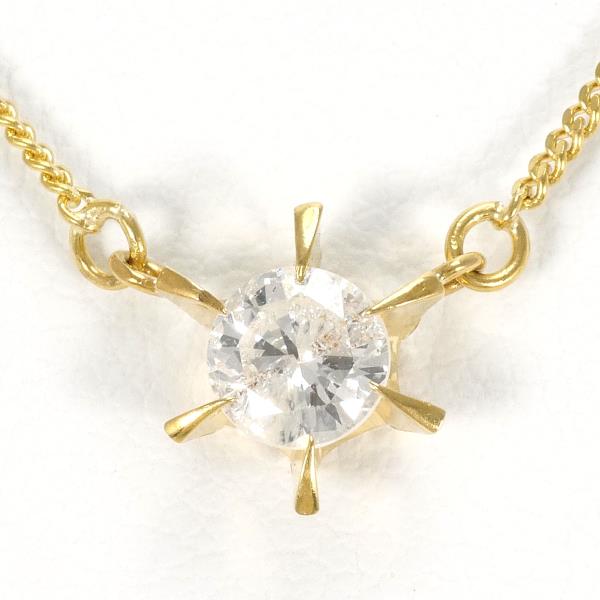 K18 Yellow Gold Diamond Necklace 0.35ct in Pristine Condition