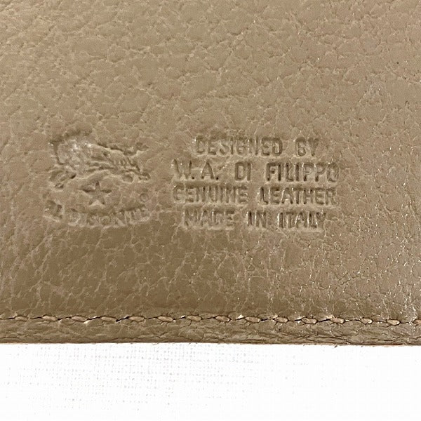 IL BISONTE Leather Bifold Wallet for Women in Good Condition