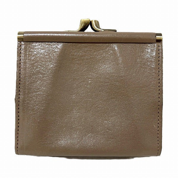 IL BISONTE Leather Bifold Wallet for Women in Good Condition