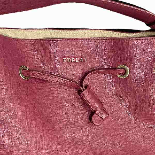 Furla Leather 2WAY Handbag Shoulder Bag in Good Condition