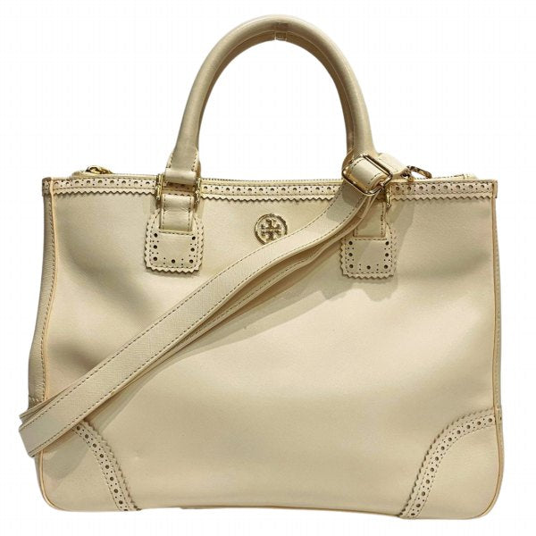 Tory Burch Leather 2WAY Tote Shoulder Bag