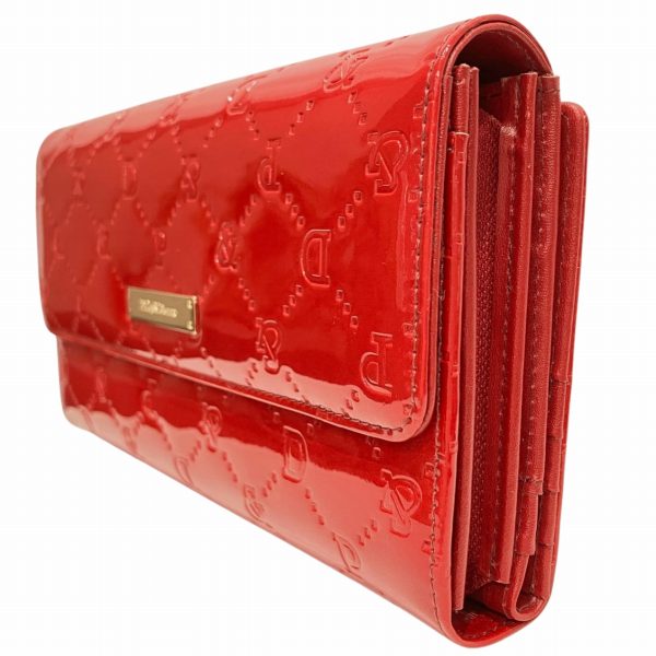 Pinky & Dianne Enamel Logo Long Wallet