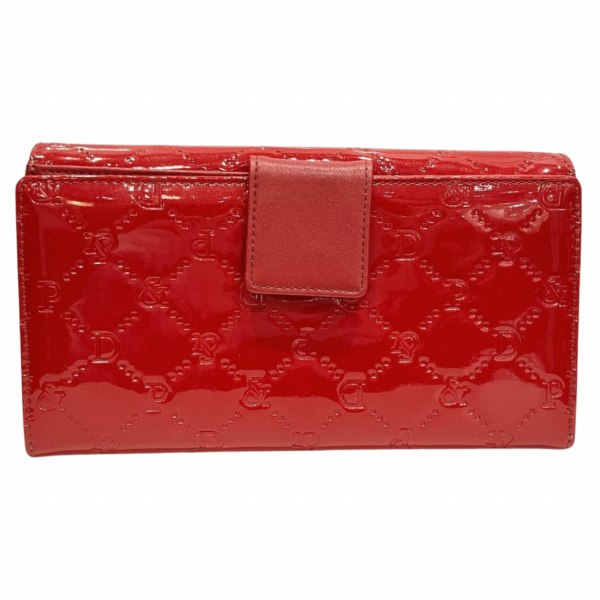 Pinky & Dianne Enamel Logo Long Wallet