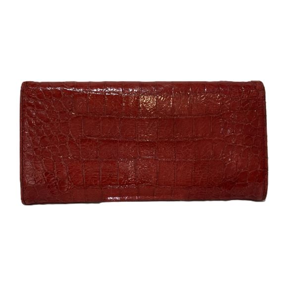 Miu Miu Red Leather Bifold Wallet in Good Condition