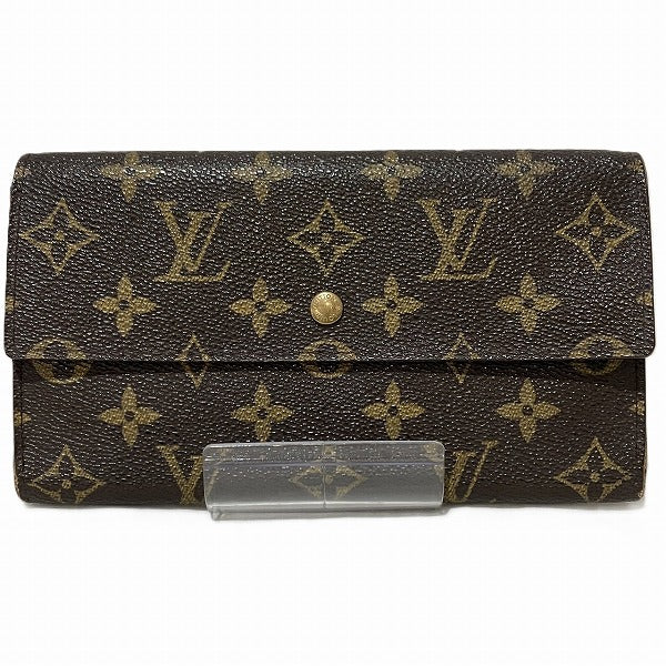 Louis Vuitton Monogram Long Wallet M61217 in Fair Condition