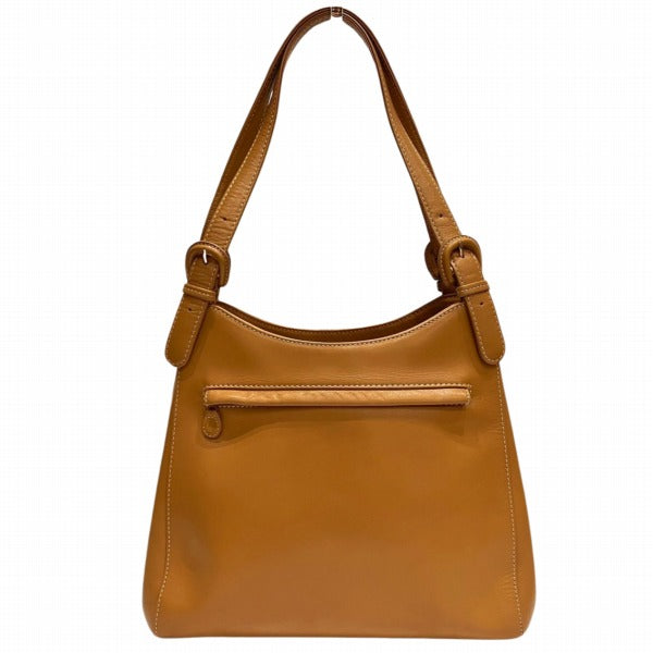 Kitamura Leather Logo Shoulder Tote Bag