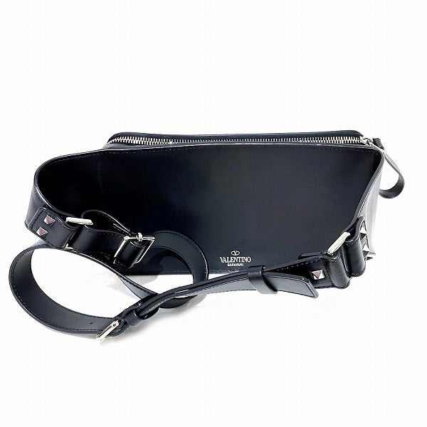 Valentino Black Leather Waist Bag