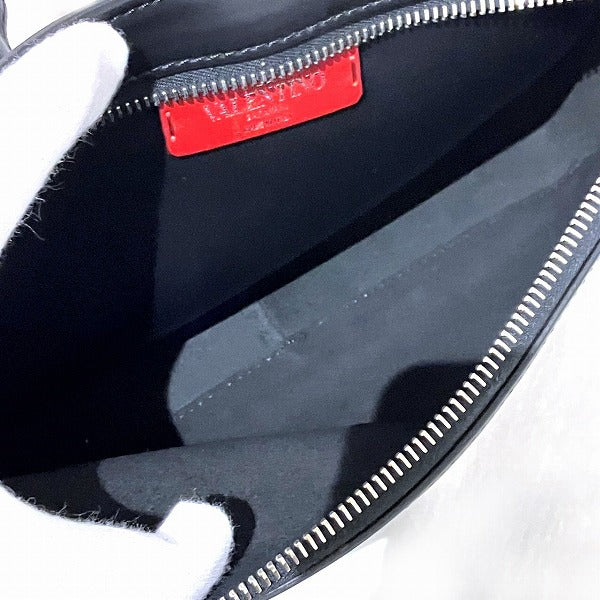 Valentino Black Leather Waist Bag