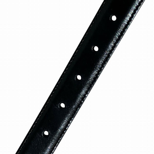 Celine Triomphe Leather Belt Black