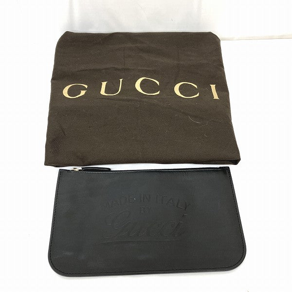 Gucci GG Canvas Leather Tote Bag 247207 in Good Condition