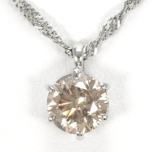 Platinum PT999 PT850 Brown Diamond Necklace