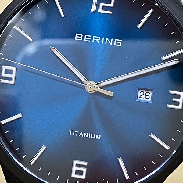 Bering 15240-727 Titanium Quartz Men's Watch in Pristine Condition