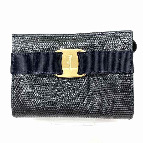 Salvatore Ferragamo Vara Ribbon Leather Pouch 223057