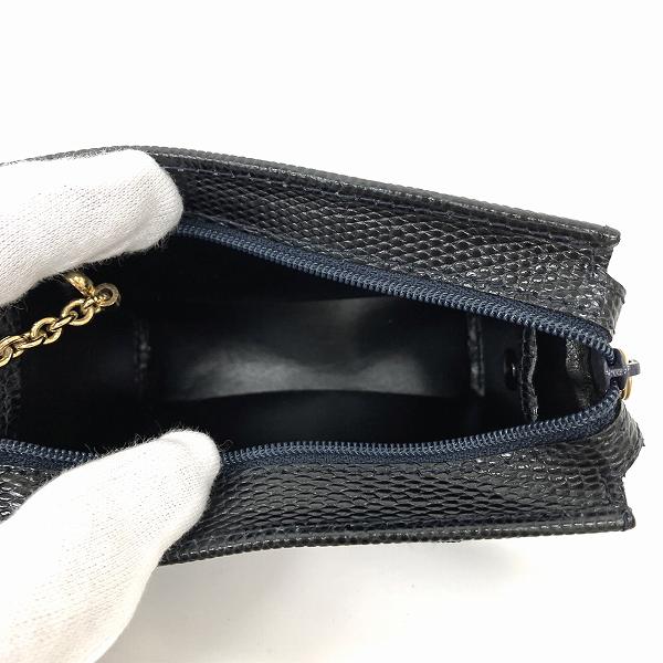 Salvatore Ferragamo Vara Ribbon Leather Pouch 223057 in Good Condition