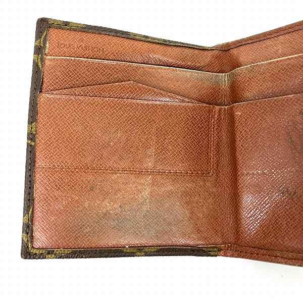 Louis Vuitton Monogram Portefeuille Bifold Wallet M61660 in Fair Condition