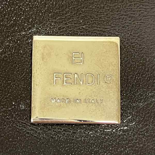 Fendi Zucca Bifold Wallet Canvas Leather