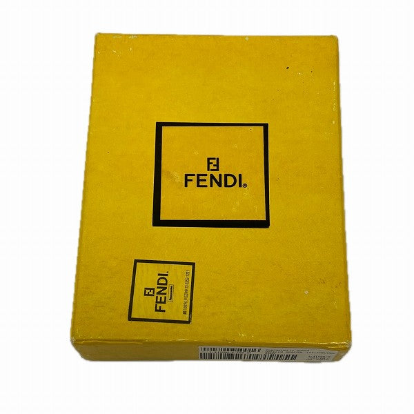 Fendi Zucca Bifold Wallet Canvas Leather