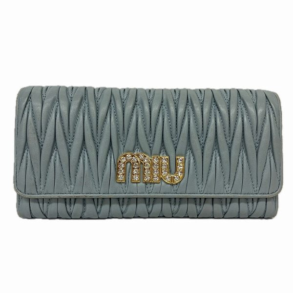 Miu Miu Matelassé Nappa Long Wallet 5MH109