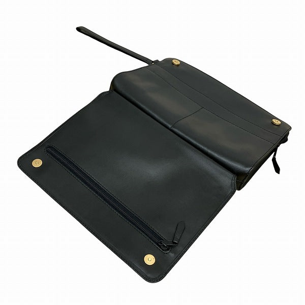 Dunhill Black Leather Clutch Bag