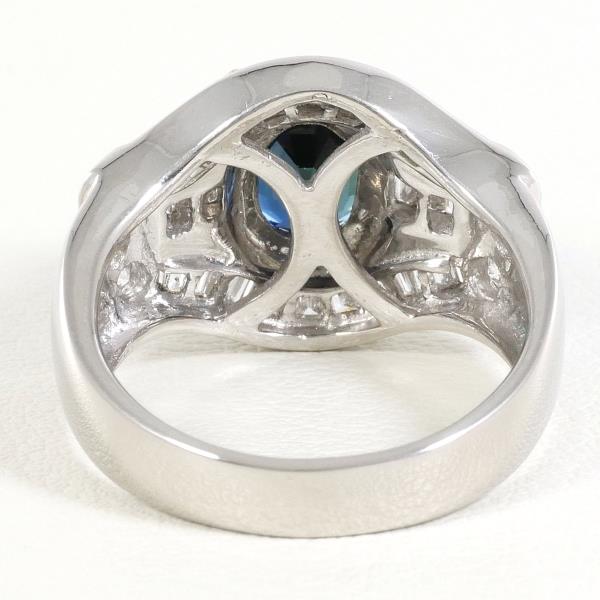 PT900 Platinum Sapphire Ring 12.5 in Pristine Condition