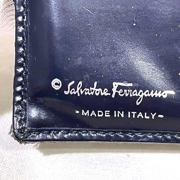 Salvatore Ferragamo Gancini Canvas Leather Wallet