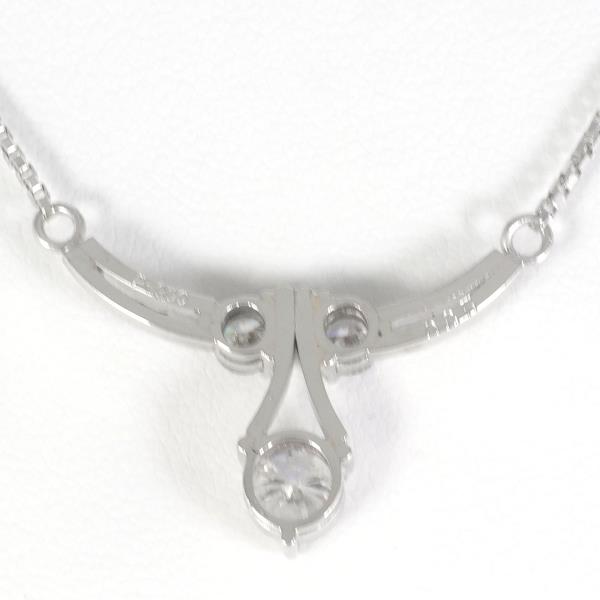 PT900 Platinum PT850 Necklace with 0.85ct Diamond in Excellent Condition