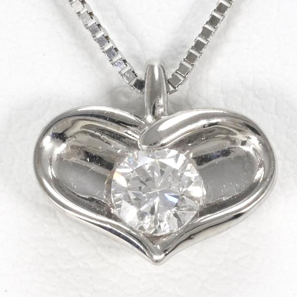 K18 White Gold Diamond Necklace 0.204ct in Excellent Condition