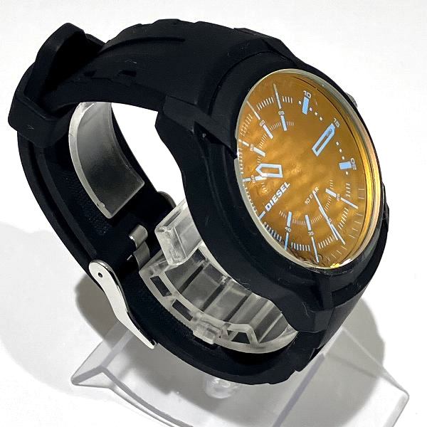 Diesel Black Rubber Quartz Watch DZ-1819 in Good Condition