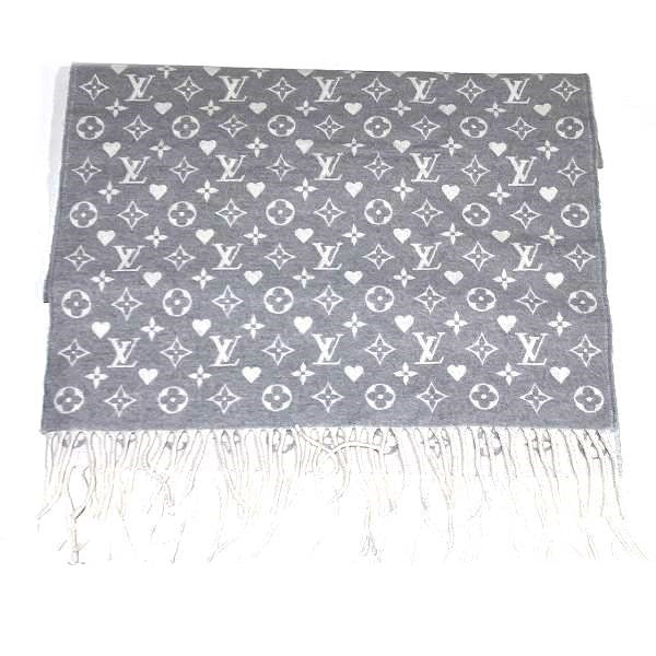 Louis Vuitton Cashmere 100% K18 YG Echarpe Game On Scarf M77641 in Great Condition