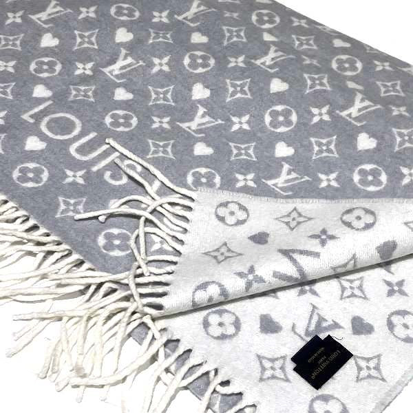 Louis Vuitton Cashmere 100% K18 YG Echarpe Game On Scarf M77641 in Great Condition