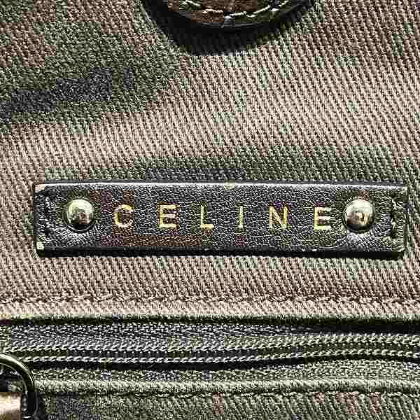 Celine Macadam Canvas Leather Shoulder Bag WC-ST-0059 in Good Condition