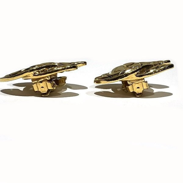 Chanel Coco Mark Matelasse Earrings in Good Condition