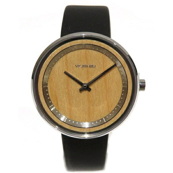 Wooden Dial Quartz Watch Stainless Steel Leather