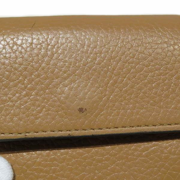 Chloe Alphabet Brown Leather Tri-Fold Wallet in Good Condition