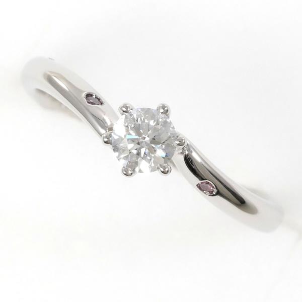 PT900 Platinum Diamond Ring Size 8 in Excellent Condition