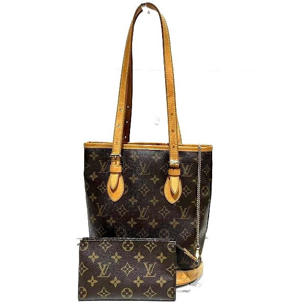 Louis Vuitton Monogram Petit Bucket Tote Bag M42238 in Good Condition