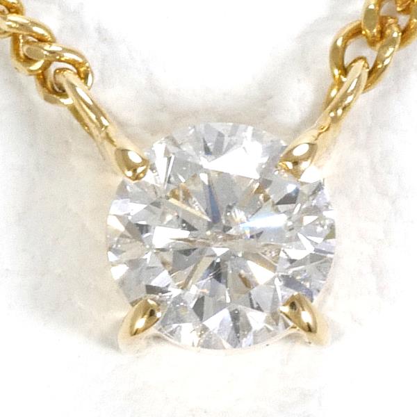 K18 Yellow Gold Diamond Necklace 0.31ct in Excellent Condition