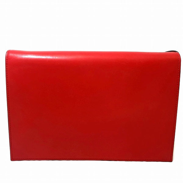 Celine F09 Red Leather Shoulder Bag