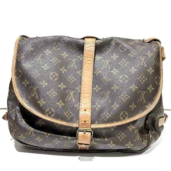 Louis Vuitton Monogram Saumur 30 Shoulder Bag M42256 in Fair Condition